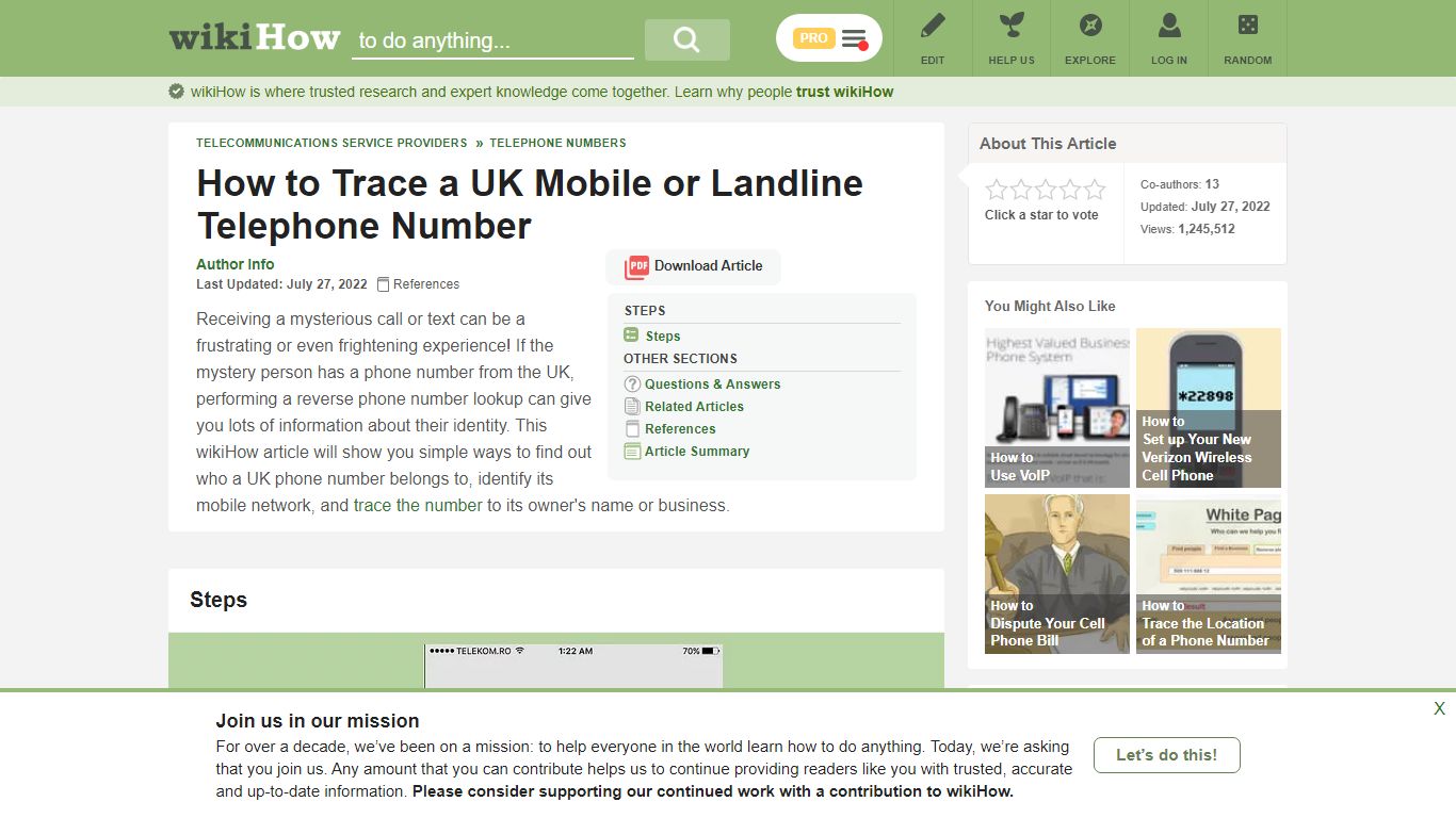 How to Trace a UK Mobile or Landline Telephone Number: 9 Steps - wikiHow